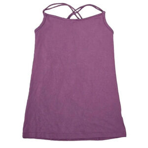 Athleta Lust Tank Mauve Pink Criss Cross Back Size XS